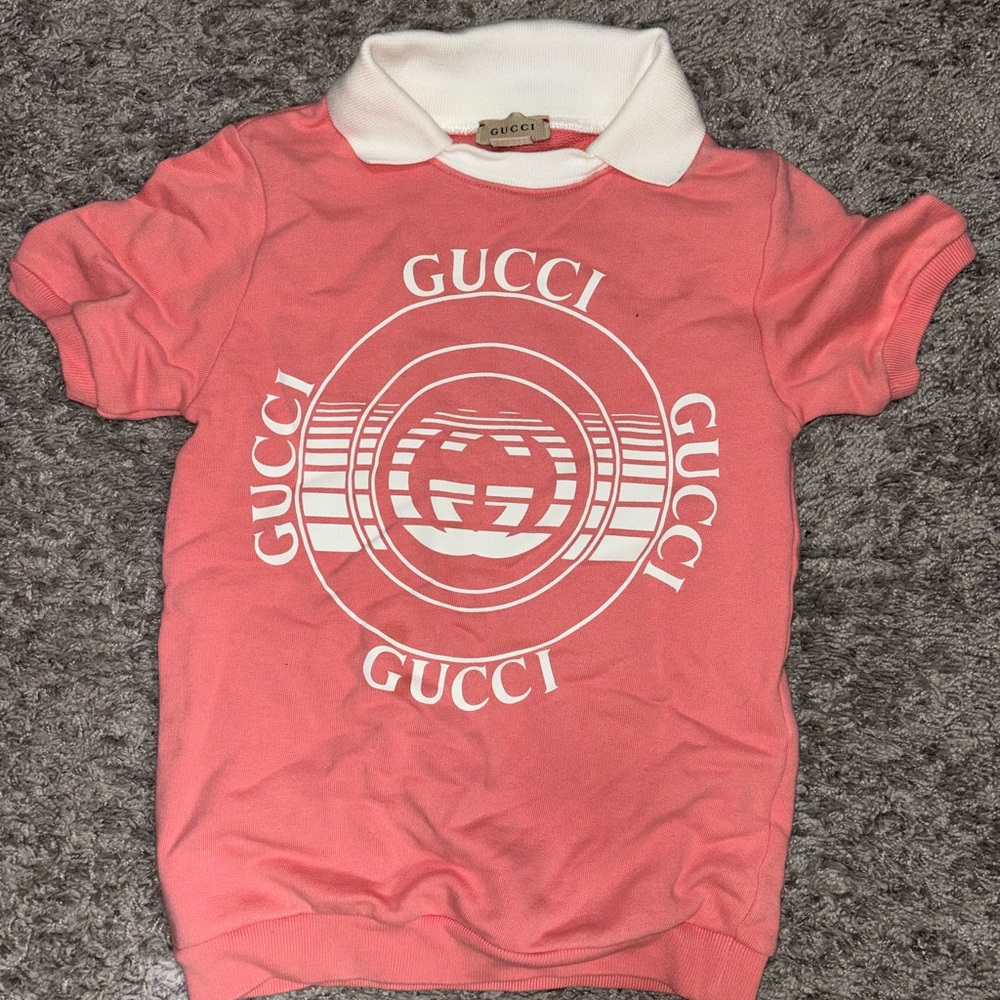 Gucci Kids Coral Polo Shirt